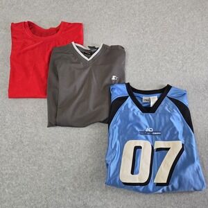 Lot Of 3 Y2K Starter / Athletic Works Jerseys Football & Basketball Mens XL VTG